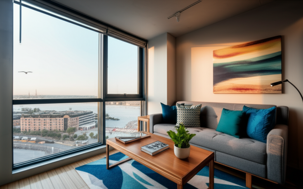 Modern student living room